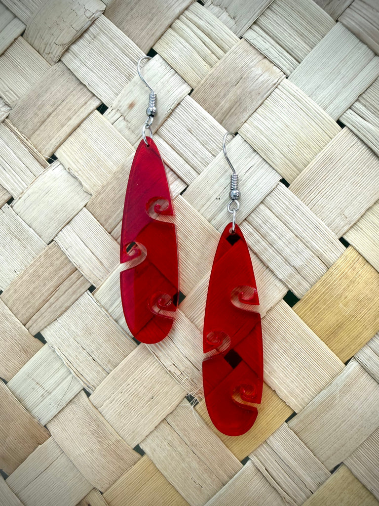 Koru Side Teardrop Earrings