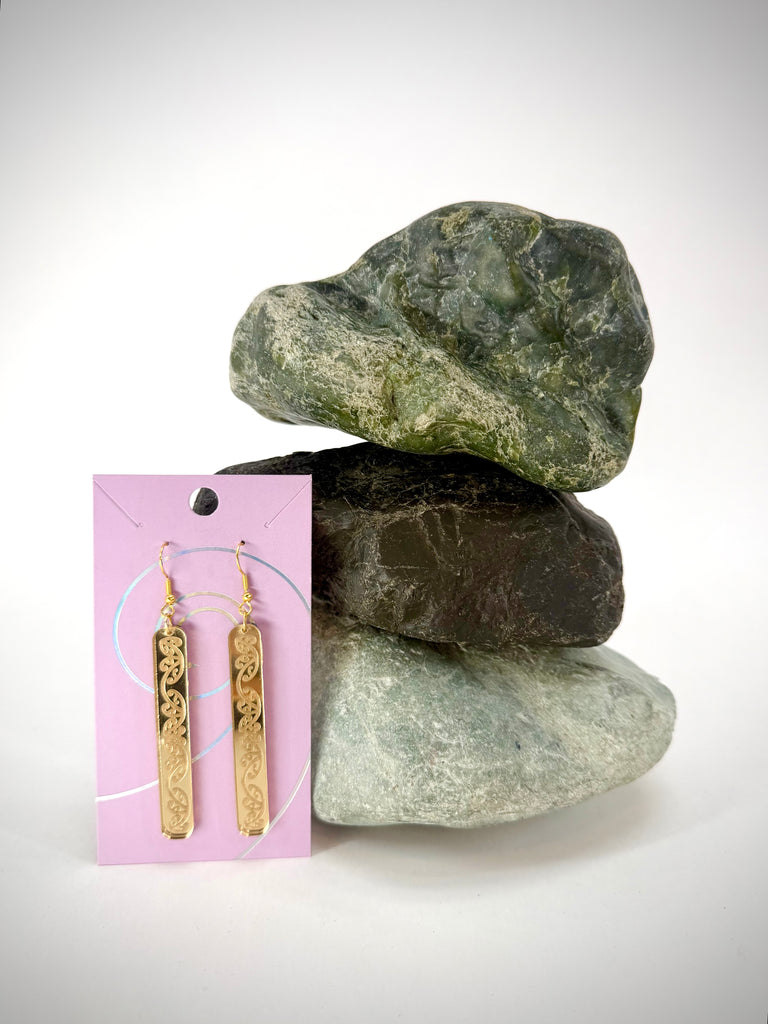 Kowhaiwhai Straight Drop Earrings