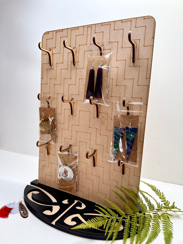 Earring stands customized for retail display