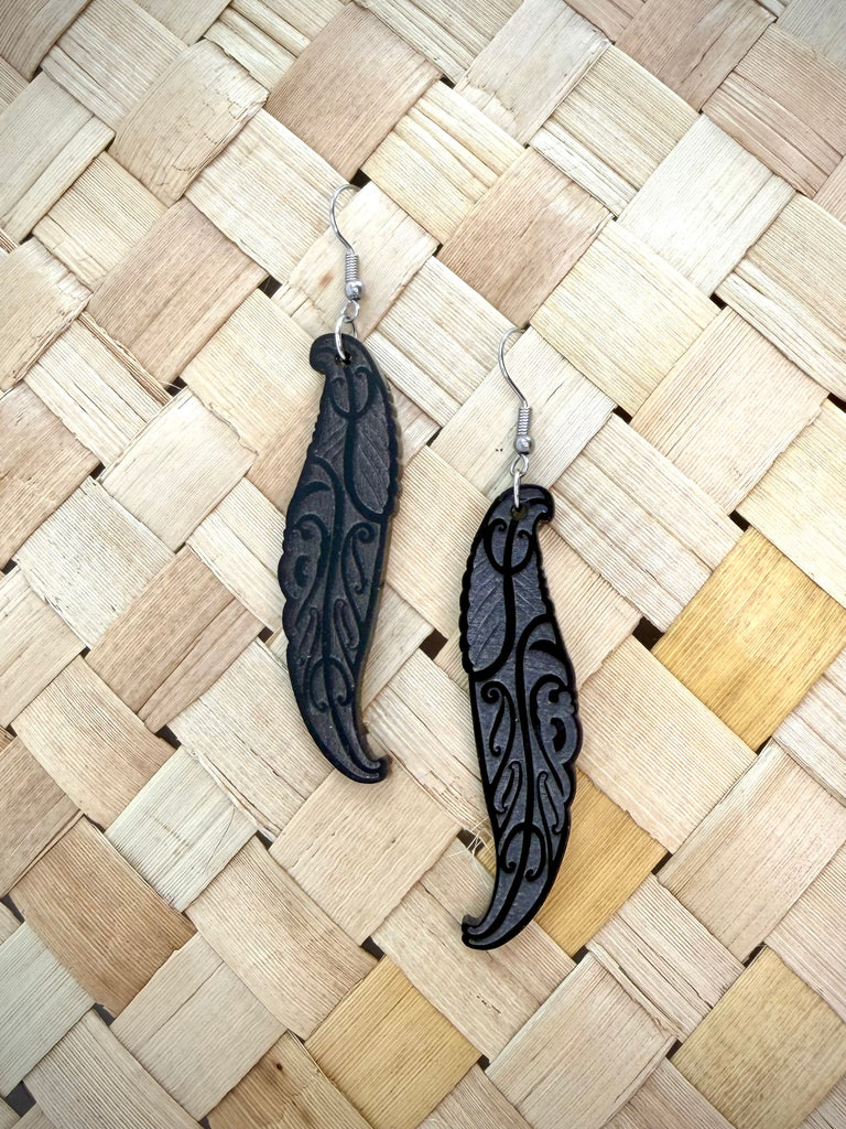 Wai Huruhuru Earrings