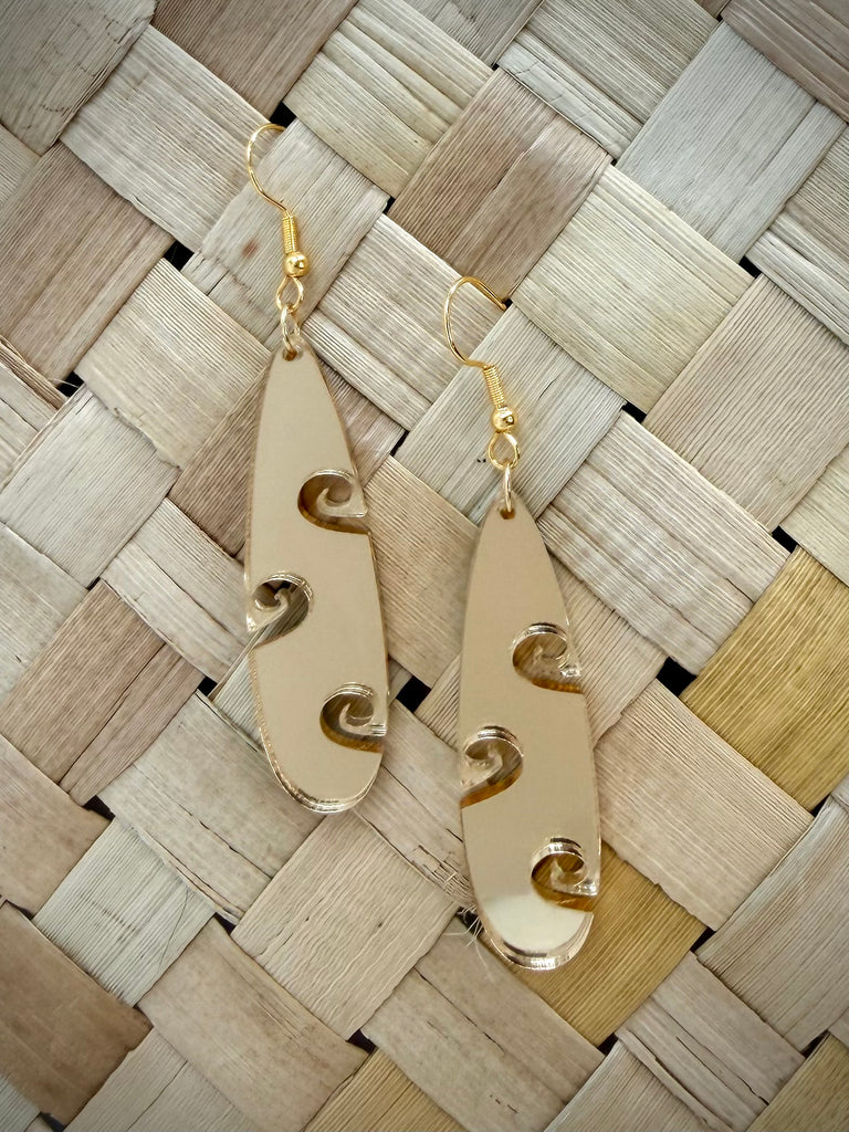 Koru Side Teardrop Earrings