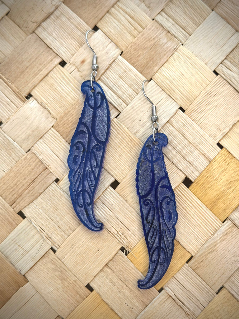 Wai Huruhuru Earrings