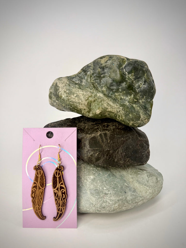 Wai Huruhuru Earrings