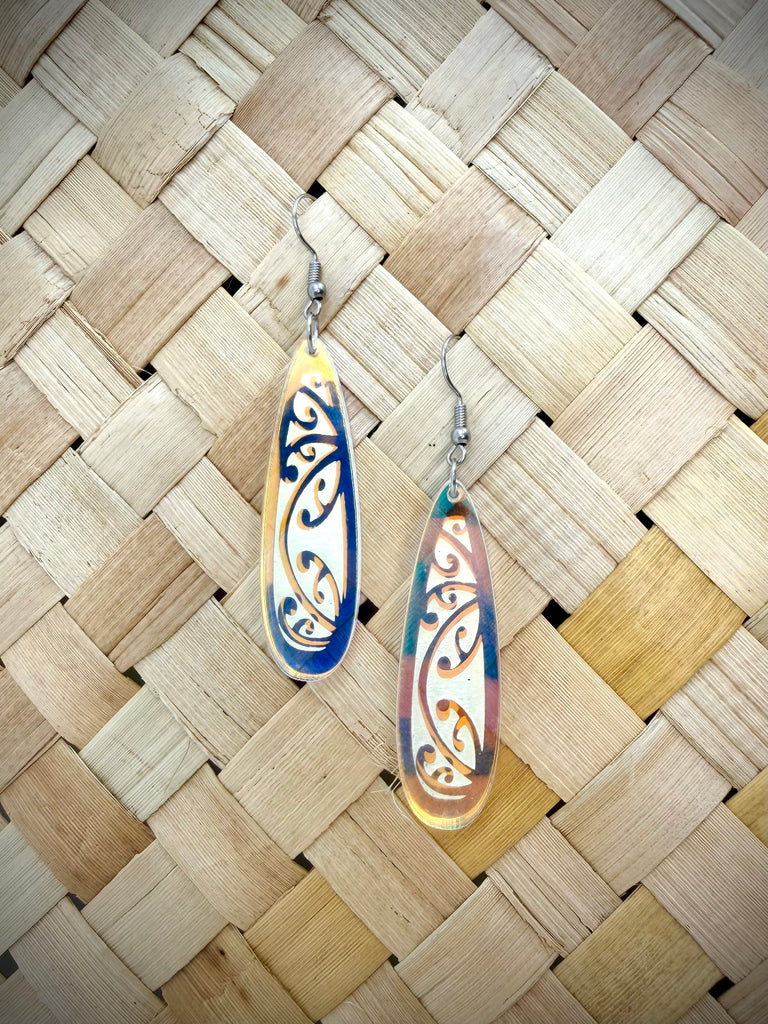 Kowhaiwhai Teardrop Earrings