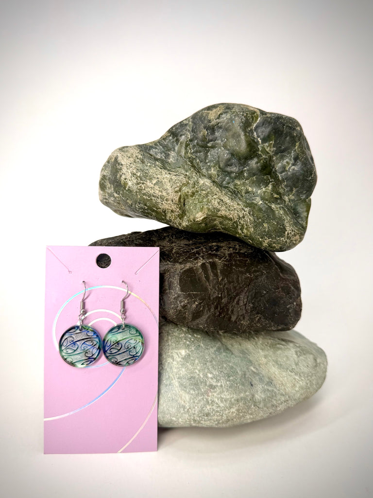 Kowhaiwhai Circle Earrings