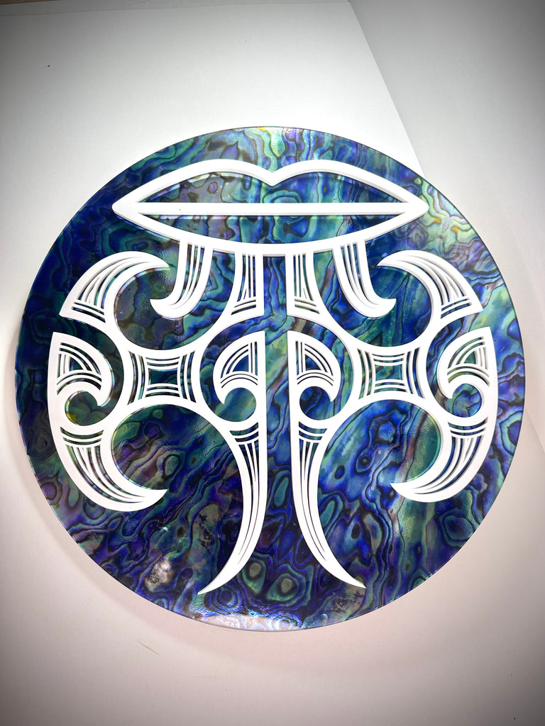 Kanohi Kitea Wall art. Mataora, Moko Kauae, Tā Moko