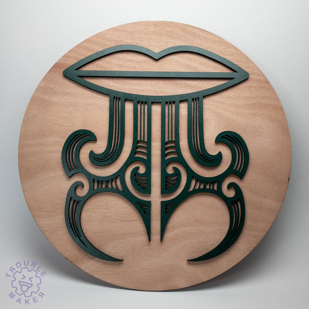 Kanohi Kitea Wall art. Mataora, Moko Kauae, Tā Moko