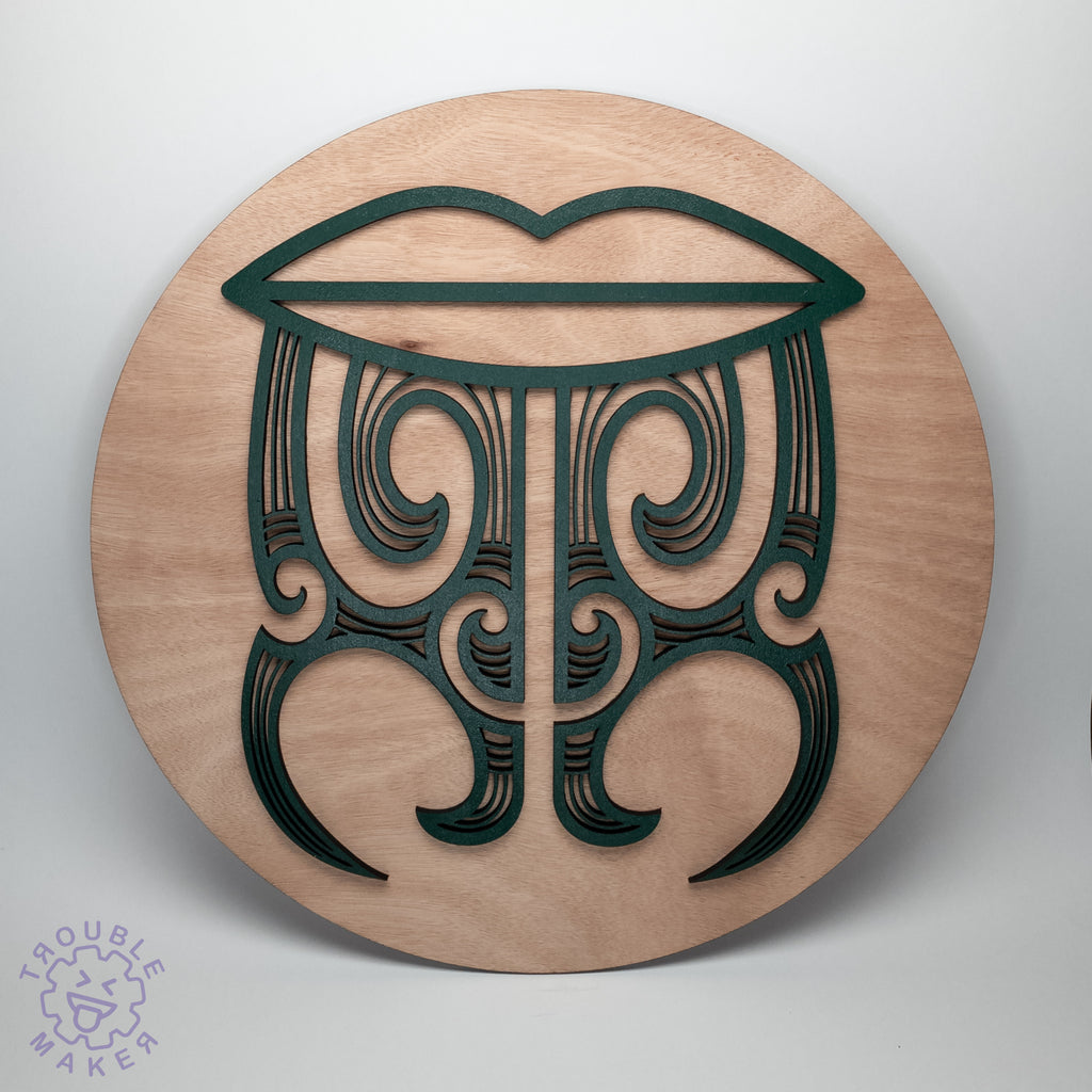 Kanohi Kitea Wall art. Mataora, Moko Kauae, Tā Moko