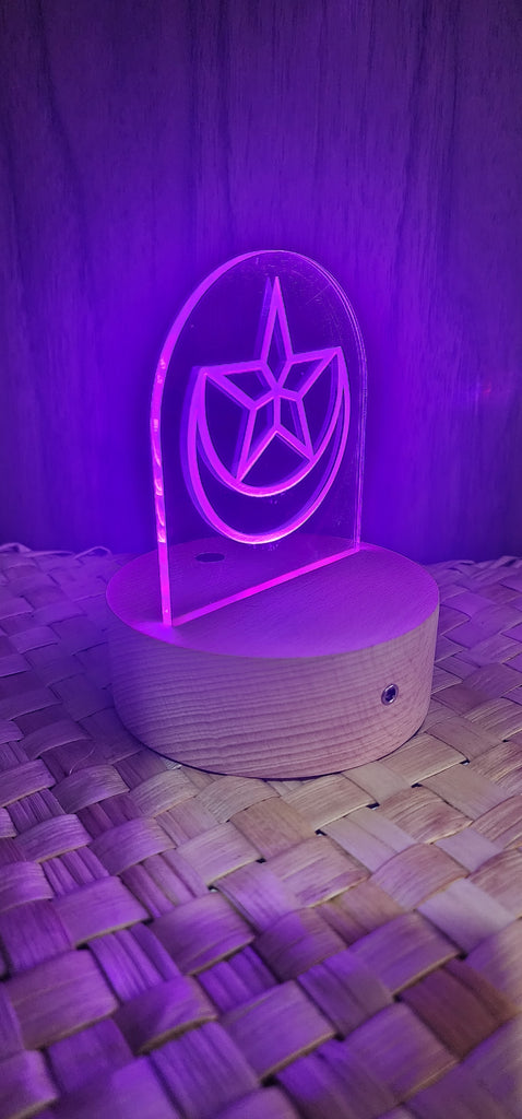 Custom 3D LED lamp - TroubleMaker.co.nz