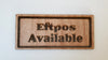 Eftpos sign wooden - TroubleMaker.co.nz