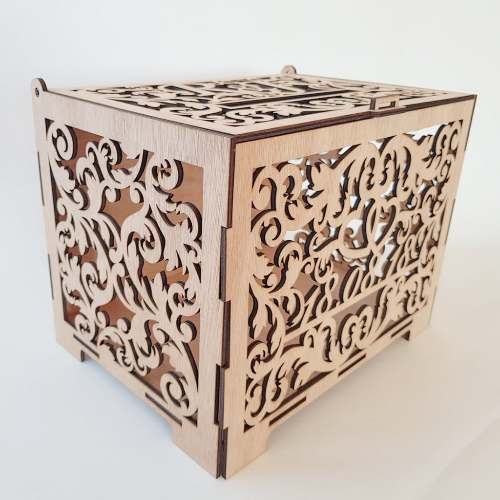 Personalized Wooden Wedding Box - TroubleMaker.co.nz