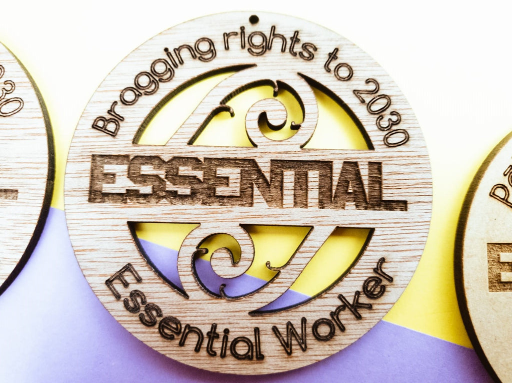 Essential Worker medallion - TroubleMaker.co.nz